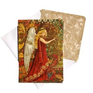 Punch Studio Single (1) Violinist Angel 3D Die-Cut Embellished Card Env (59750)